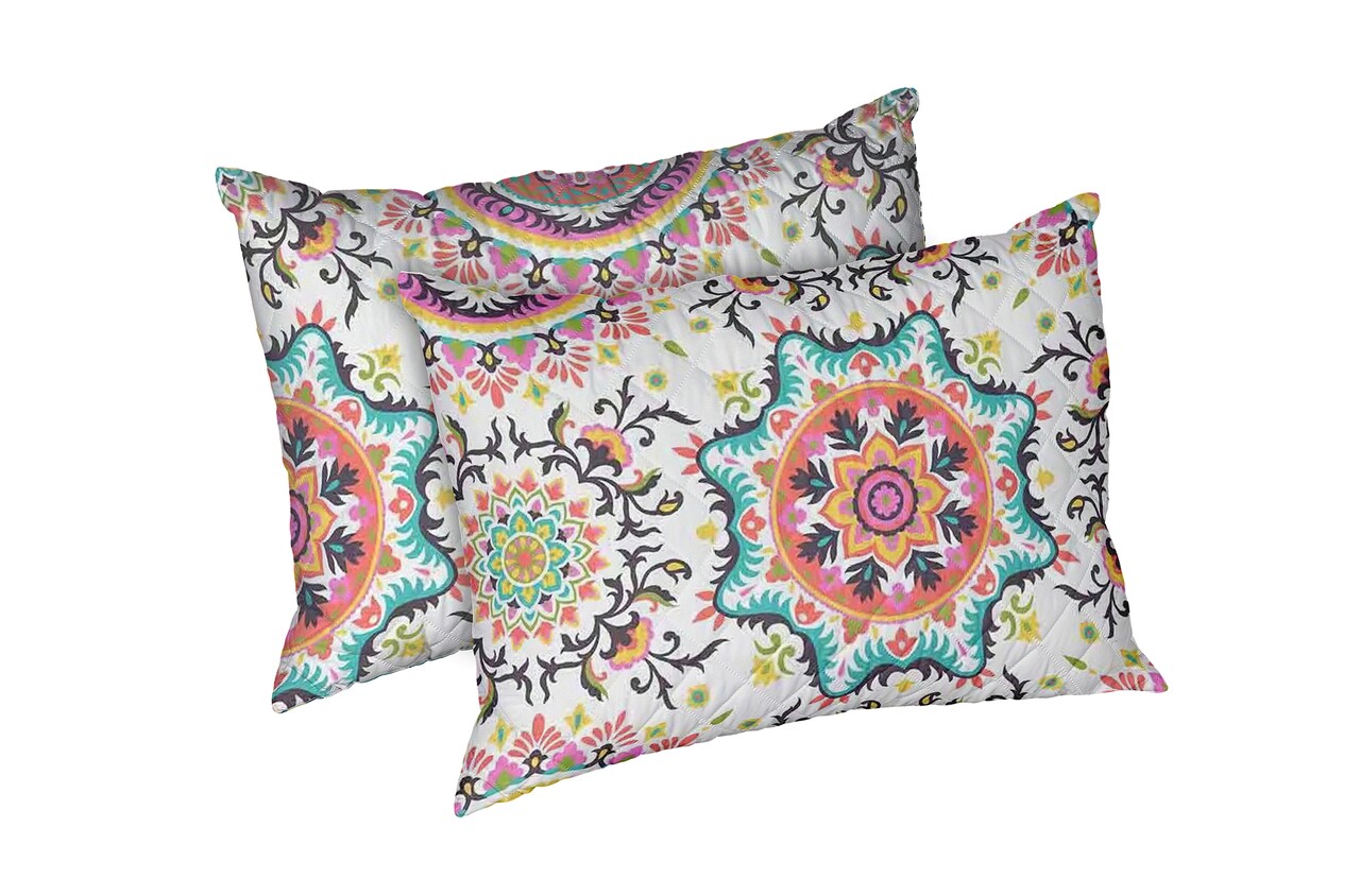 Set 2 perne Kantha, microfibra matlasata Alcam, 50X70 cm - imagine 5